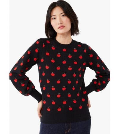 Fashion 4 - Apple Toss Jacquard Sweater