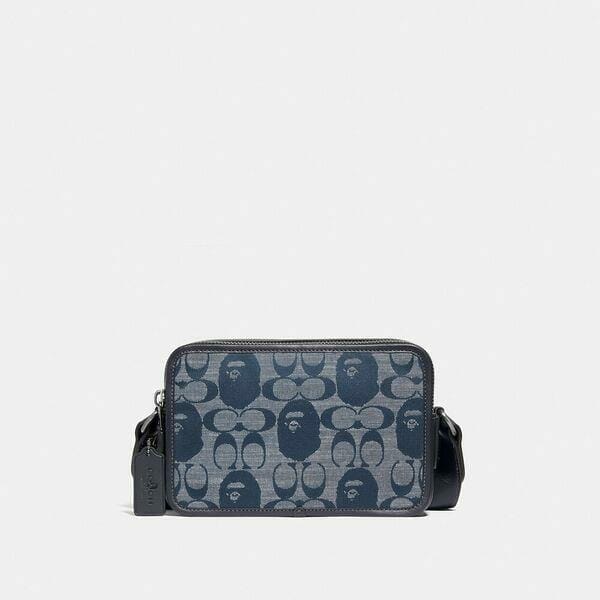 Fashion 4 - BAPE x Coach Box Crossbody In Signature Chambray