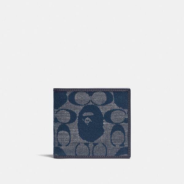 Fashion 4 - BAPE x Coach Coin Wallet In Signature Chambray