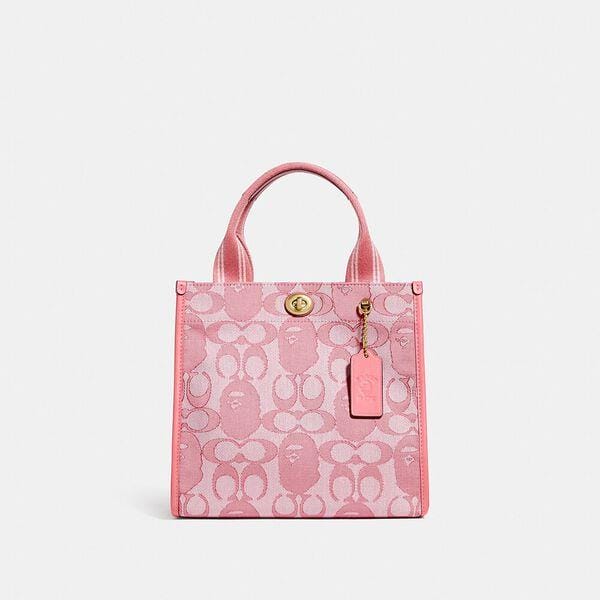 Fashion 4 - BAPE x Coach Tote 22 In Signature Jacquard
