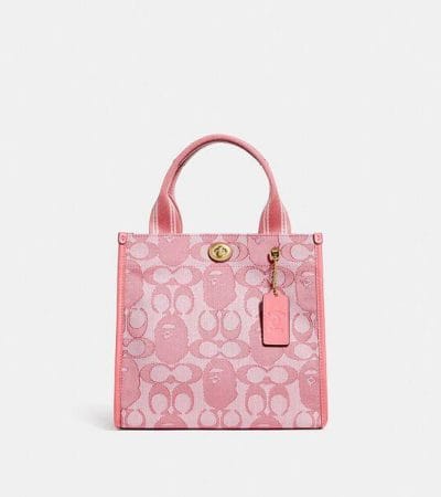 Fashion 4 - BAPE x Coach Tote 22 In Signature Jacquard