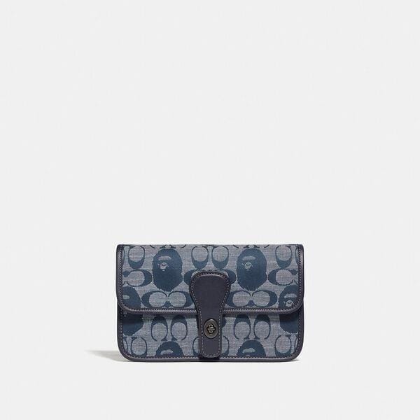 Fashion 4 - BAPE x Coach Turnlock Tab Belt Bag In Signature Chambray