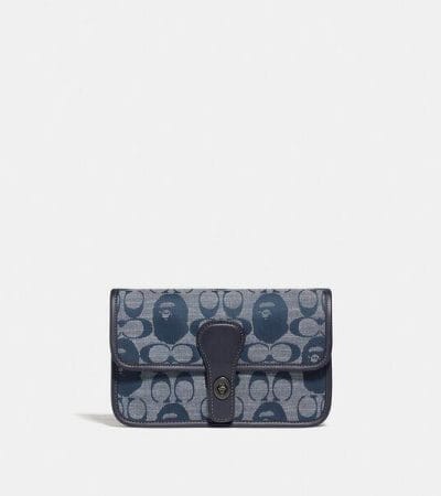 Fashion 4 - BAPE x Coach Turnlock Tab Belt Bag In Signature Chambray