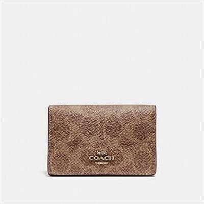 Fashion 4 - BUSINESS CARD CASE IN SIGNATURE CANVAS
