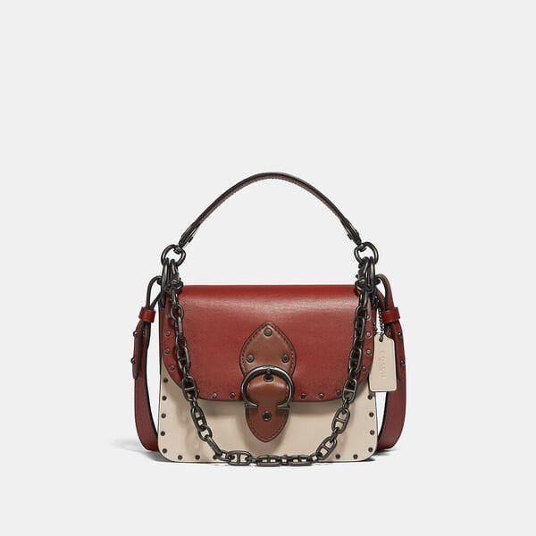 Fashion 4 - Beat Shoulder Bag 18 In Colorblock With Rivets