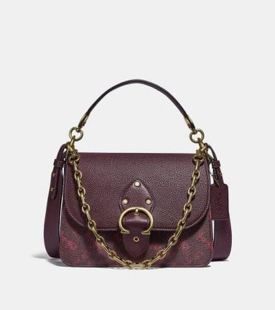Fashion 4 - Beat Shoulder Bag With Horse And Carriage Print