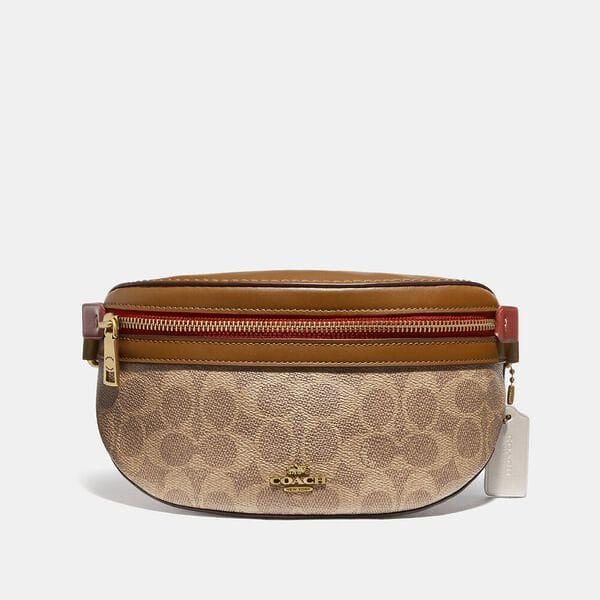 Fashion 4 - Bethany Belt Bag In Colorblock Signature Canvas