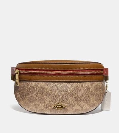 Fashion 4 - Bethany Belt Bag In Colorblock Signature Canvas