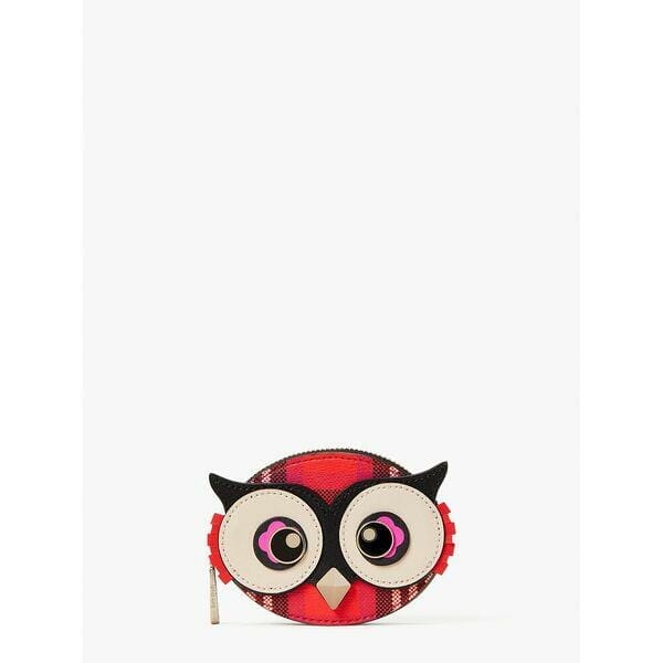 Fashion 4 - Blinx Plaid 3d Owl Coin Purse