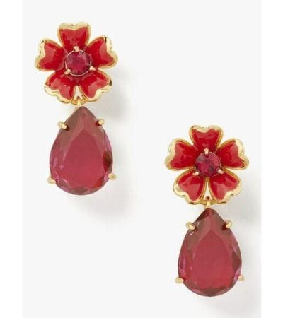 Fashion 4 - Blushing Blooms Flower Drop Earrings