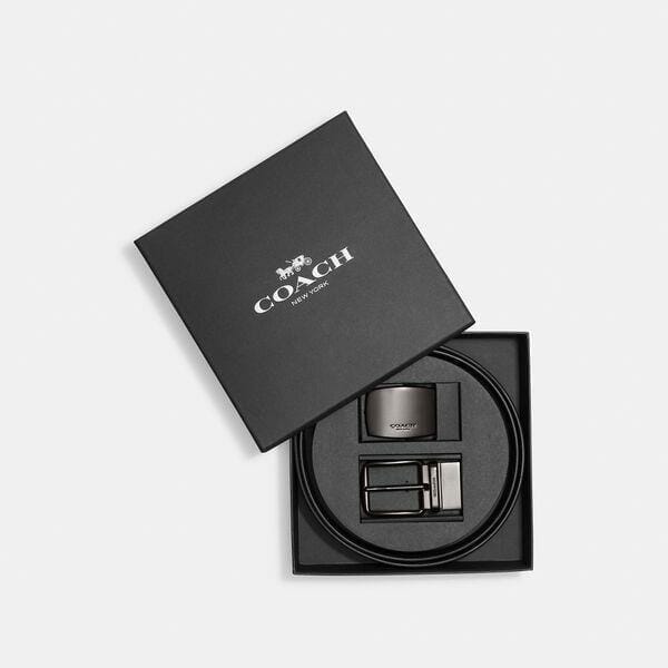 Fashion 4 - Boxed Plaque And Harness Buckle Cut-To-Size Reversible Belt