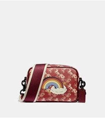 Fashion 4 - CAMERA BAG 16 WITH HORSE AND CARRIAGE PRINT AND RAINBOW