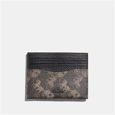 Fashion 4 - CARD CASE WITH HORSE AND CARRIAGE PRINT