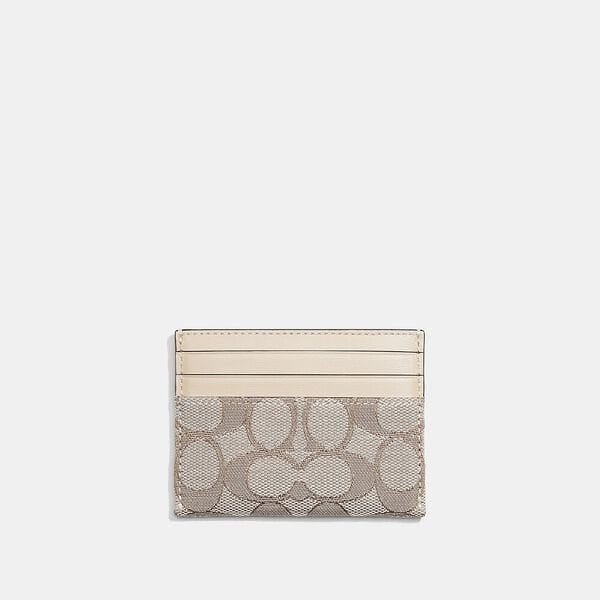 Fashion 4 - Card Case In Signature Jacquard