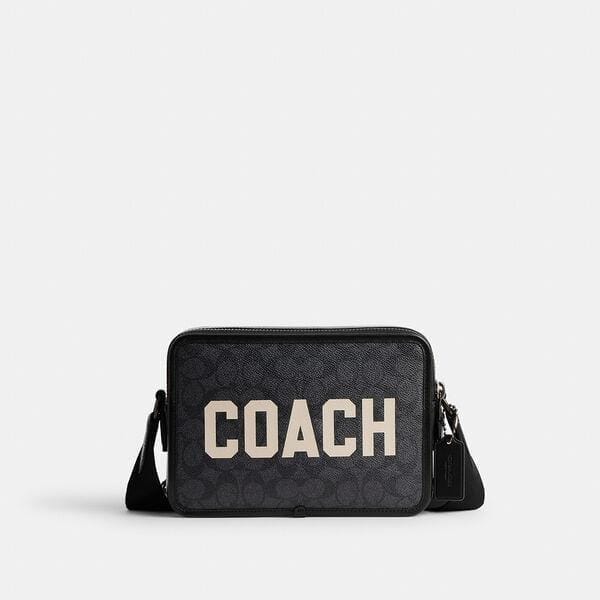Fashion 4 - Charter Crossbody 24 In Signature Canvas With Coach Graphic