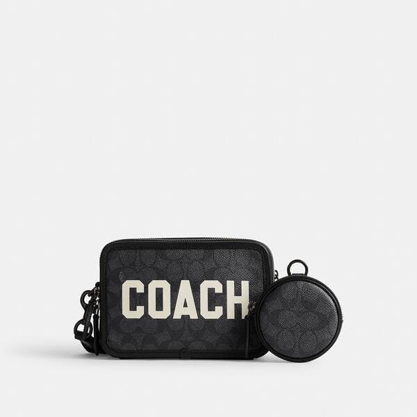 Fashion 4 - Charter Crossbody In Signature Canvas With Coach Graphic