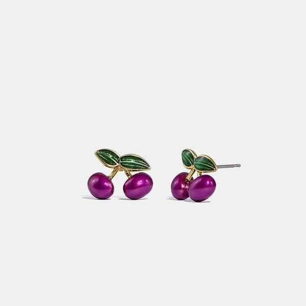 Fashion 4 - Cherry Stud Earrings
