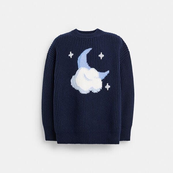 Fashion 4 - Chunky Graphic Sweater In Recycled Wool