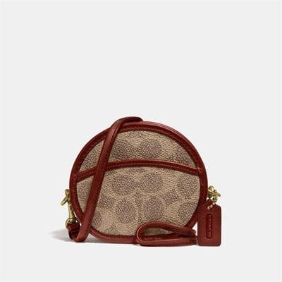 Fashion 4 - Circle Coin Case In Signature Canvas