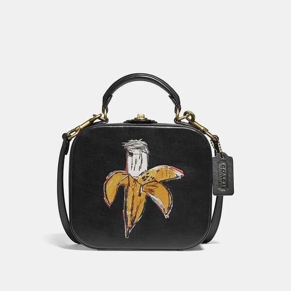 Fashion 4 - Coach X Basquiat Brown Spots City Blocks Square Bag