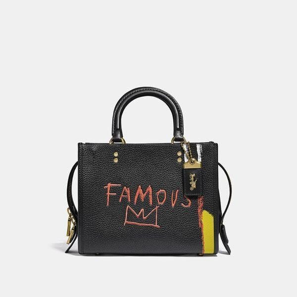 Fashion 4 - Coach X Basquiat Famous Crown Rogue Bag 25