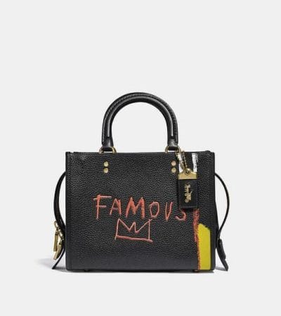Fashion 4 - Coach X Basquiat Famous Crown Rogue Bag 25