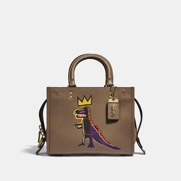 Fashion 4 - Coach X Basquiat Pez Dispenser With Suede Gusset Rogue Bag 25