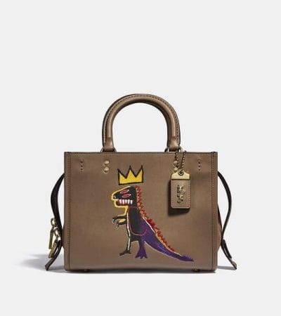 Fashion 4 - Coach X Basquiat Pez Dispenser With Suede Gusset Rogue Bag 25