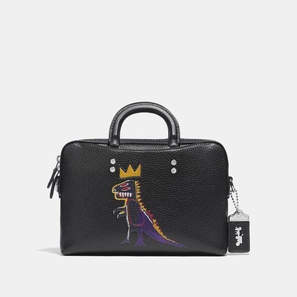 Fashion 4 - Coach X Basquiat Rogue Slim Brief 25 In Glovetan Pebble In Pez Dispenser