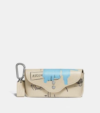 Fashion 4 - Coach X Basquiat Rogue Sunglass Case In Glovetan Leather In Earth