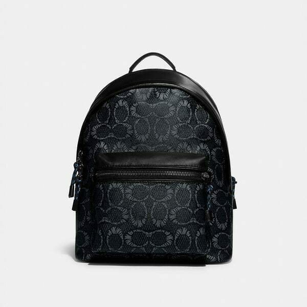 Fashion 4 - Coach x Michael B. Jordan Charter Backpack In Mummified Signature Canvas