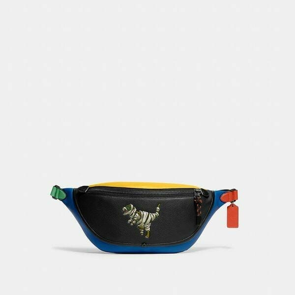 Fashion 4 - Coach x Michael B. Jordan League Belt Bag In Colorblock With Mummified Rexy