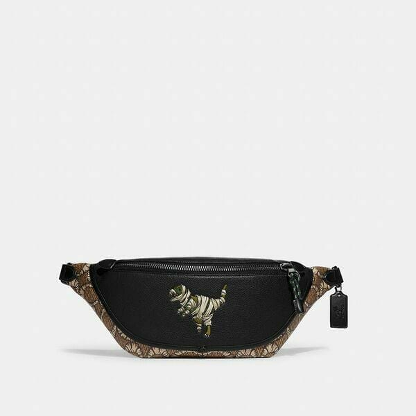 Fashion 4 - Coach x Michael B. Jordan League Belt Bag In Mummified Signature Canvas With Rexy