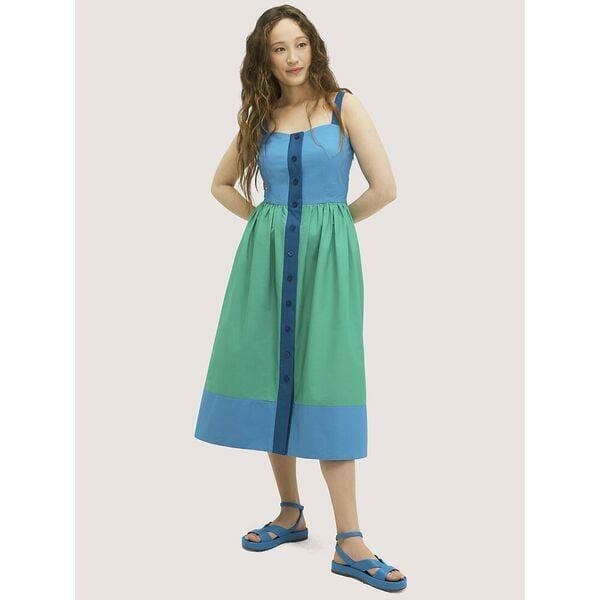 Fashion 4 - Colorblock Poplin Dress
