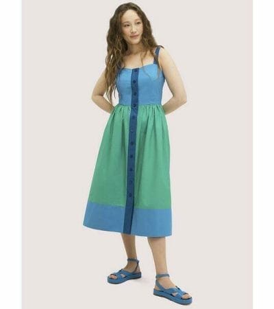 Fashion 4 - Colorblock Poplin Dress