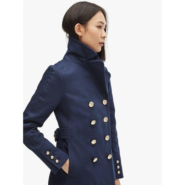 Fashion 4 - Cotton Classic Double-breasted Peacoat