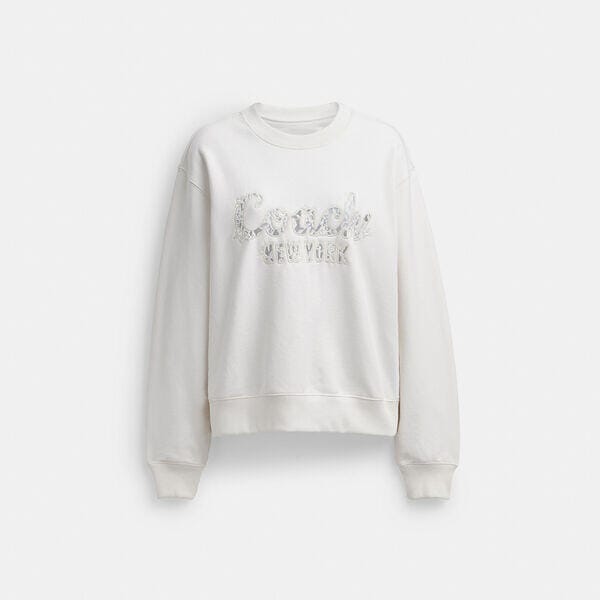 Fashion 4 - Cursive Coach Embroidered Sweatshirt