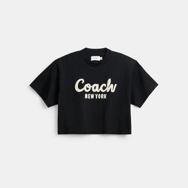 Fashion 4 - Cursive Signature Cropped T-Shirt