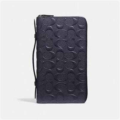 Fashion 4 - DOUBLE ZIP TRAVEL ORGANIZER IN SIGNATURE CROSSGRAIN LEATHER