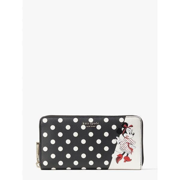 Fashion 4 - Disney X Kate Spade New York Minnie Mouse Zip Around Continental Wallet