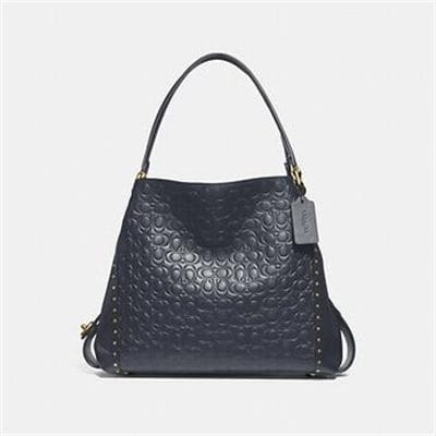 Fashion 4 - EDIE SHOULDER BAG 31 IN SIGNATURE LEATHER WITH BORDER RIVETS