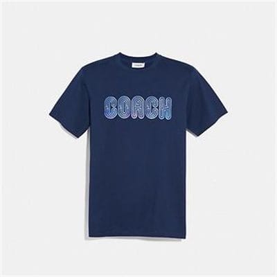 Fashion 4 - EMBROIDERED COACH PRINT T-SHIRT