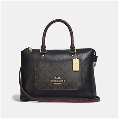 Fashion 4 - EMMA SATCHEL IN SIGNATURE CANVAS COLORBLOCK