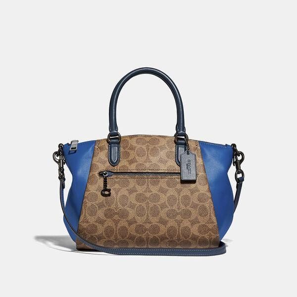 Fashion 4 - Elise Satchel In Colorblock Signature Canvas