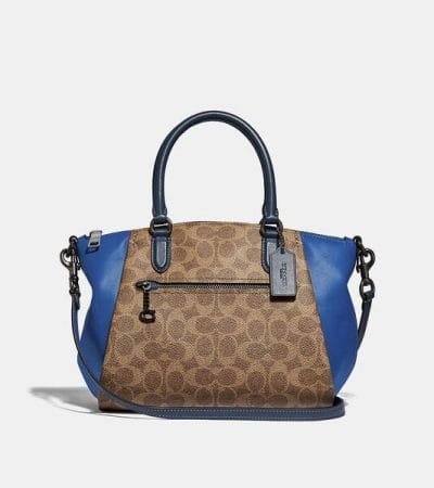 Fashion 4 - Elise Satchel In Colorblock Signature Canvas