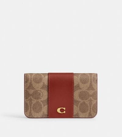 Fashion 4 - Essential Slim Card Case In Signature Canvas