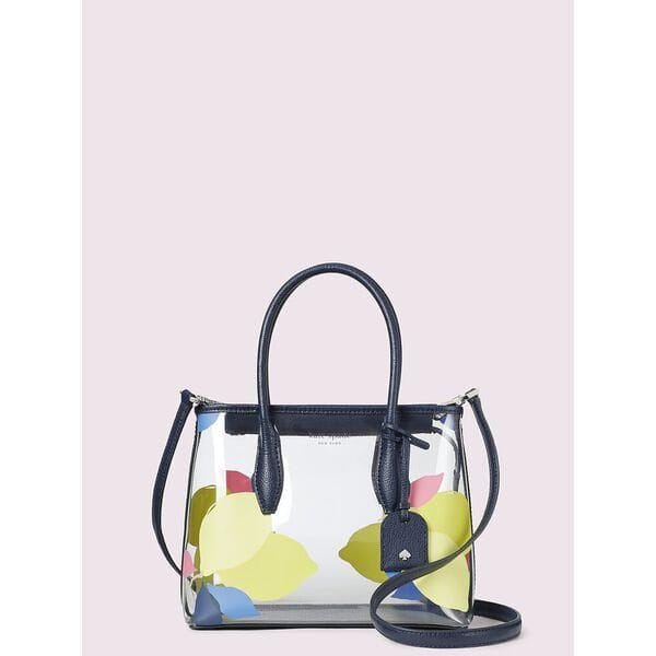 Fashion 4 - Eva See-through Lemon Zest Small Top Zip Satchel