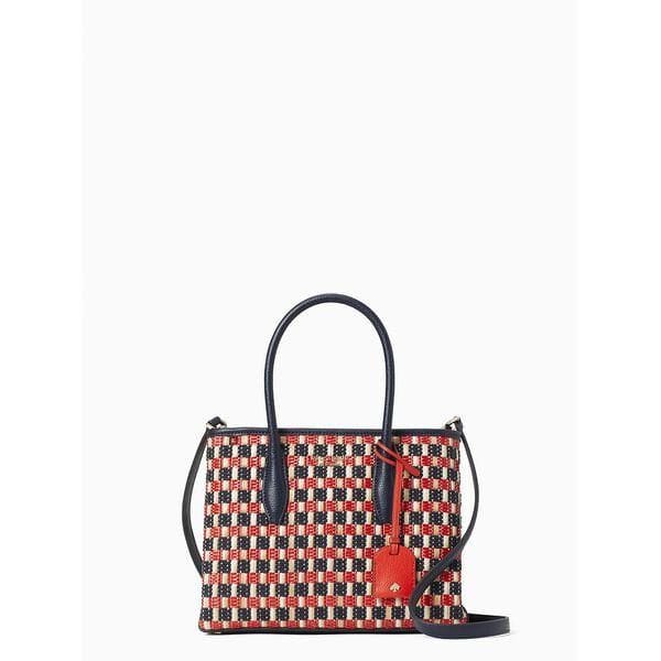 Fashion 4 - Eva Straw Small Top Zip Satchel