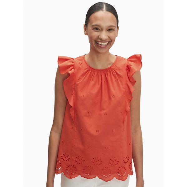 Fashion 4 - Eyelet Ruffle Top