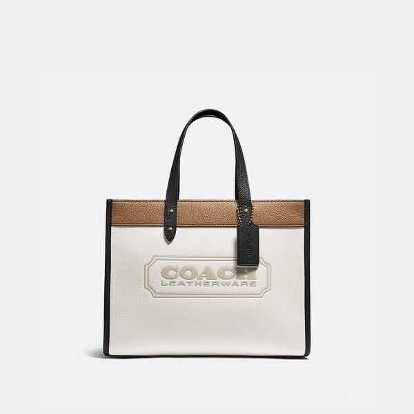 Fashion 4 - Field Tote 30 In Colorblock With Coach Badge